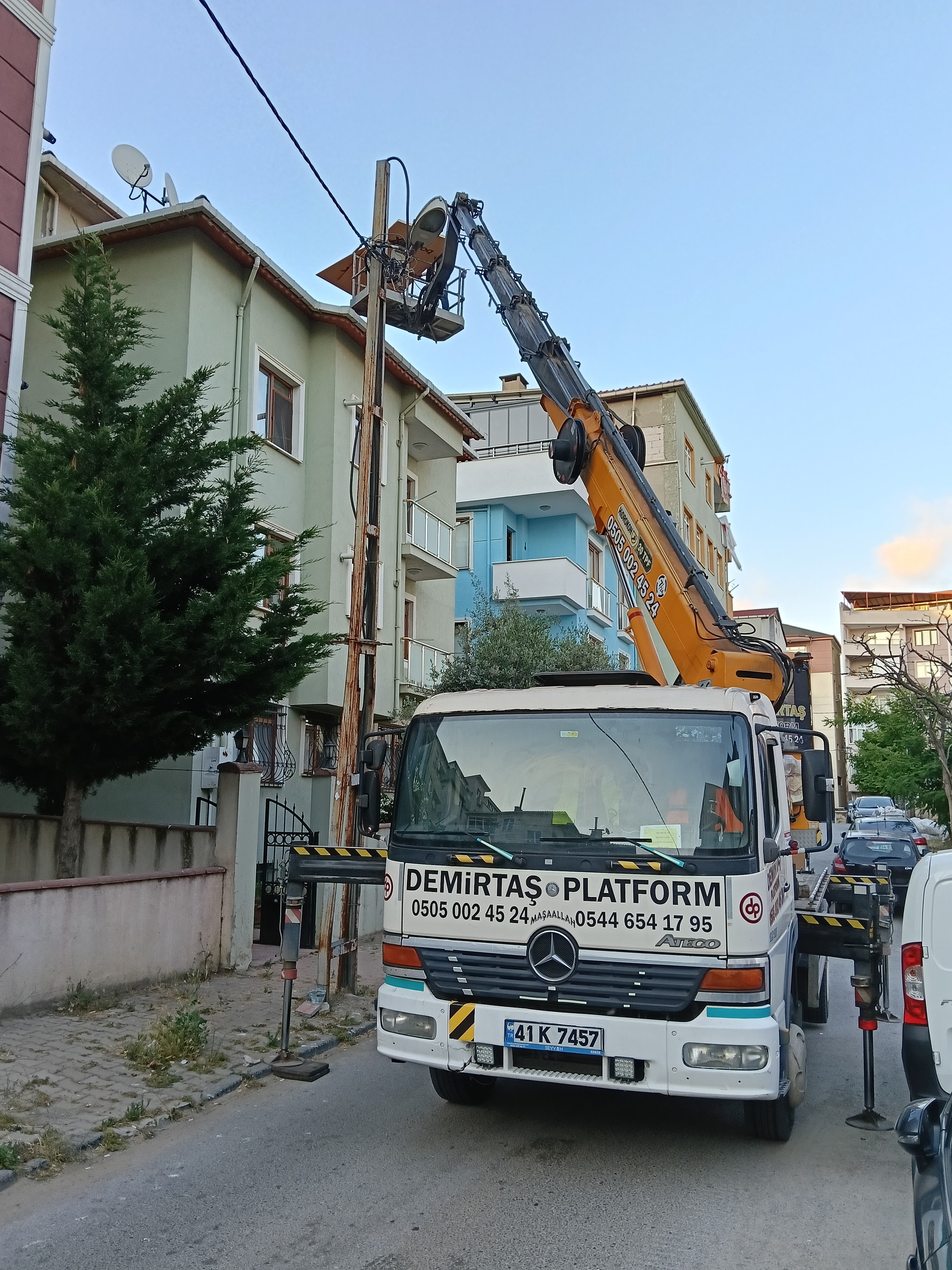 36 metre sepetli vinç