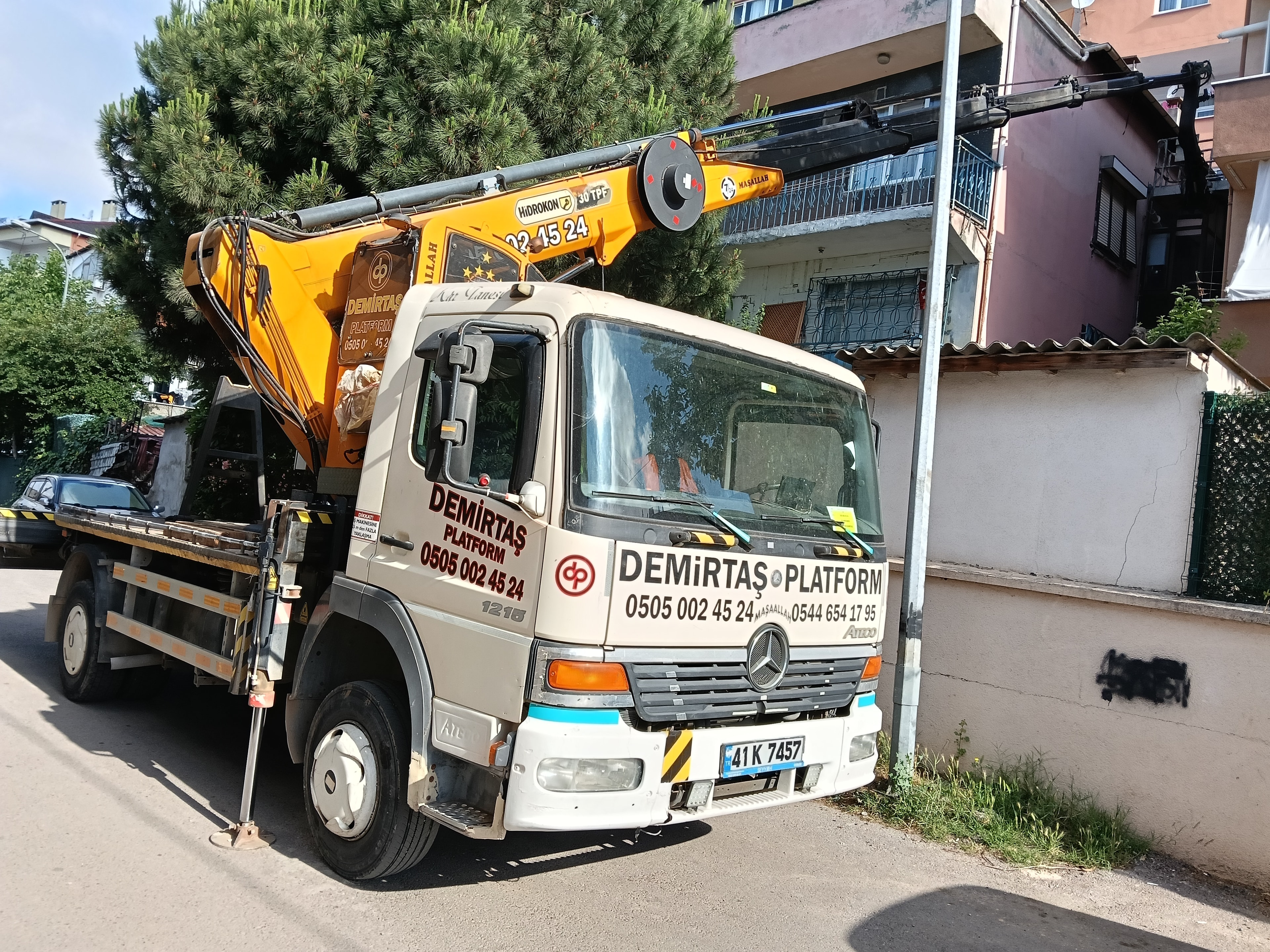 20 metre sepetli vinç